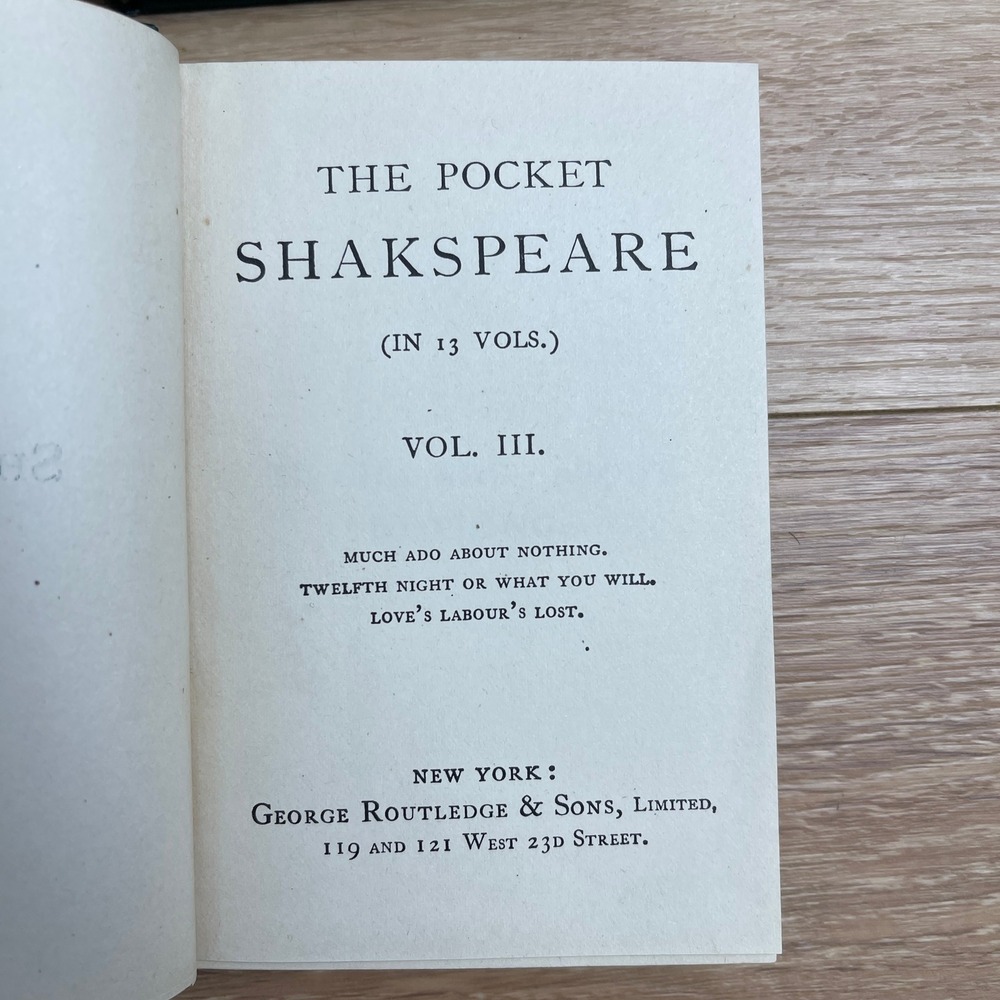 The Pocket Shakspeare 13 Vol Set George Routledge & Sons Antique Books - Picture 10 of 12